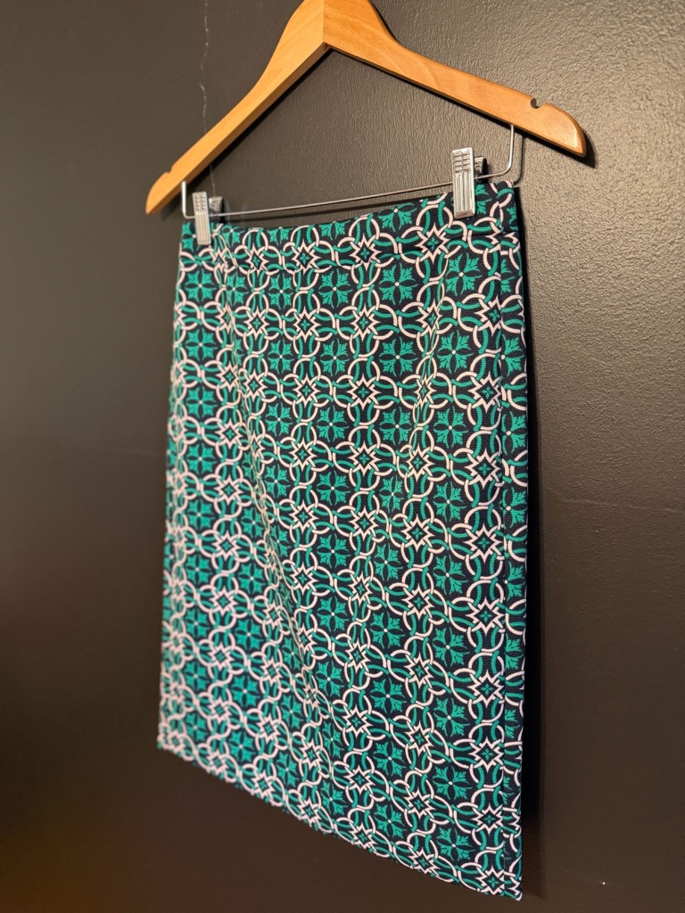 J. Crew Lattice Medallion Pencil Skirt